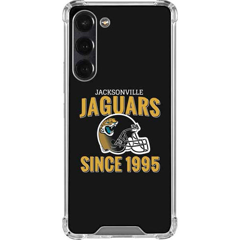 NFL Jacksonville Jaguars Helmet Galaxy S24 FE Clear Case